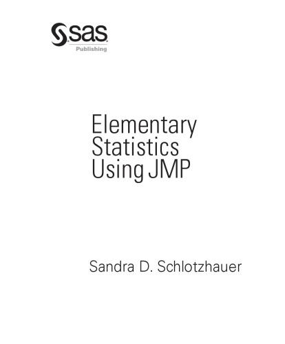 Elementary Statistics using JMP