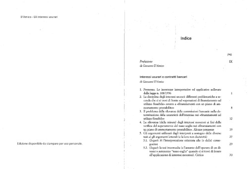 Gli interessi usurari