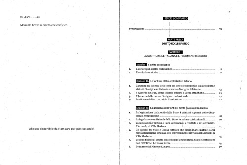 Manuale breve diritto ecclesiastico