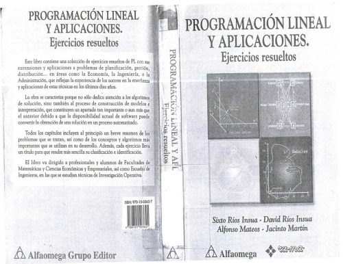 Programación lineal y aplicaciones : Ejercicios resueltos