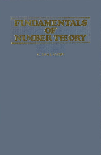 Fundamentals of Number Theory