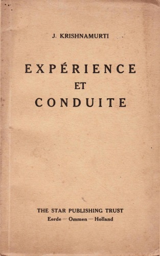 Expérience et conduite