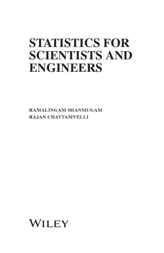 Statistics for Scientists and Engineers