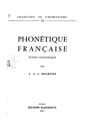 Phonétique française, étude historique