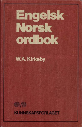 Engelsk-norsk ordbok: stor utgave (English-Norwegian Dictionary: large edition)