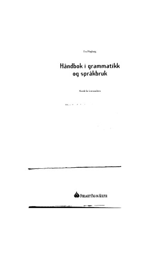 Håndbok i grammatikk og språkbruk