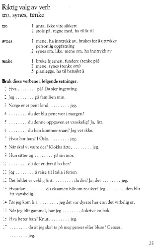 Norsk for utlendinger. Arbeidsbok