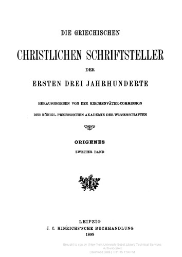 Origenes: Band 2 Buch V–VIII gegen Celsus. Die Schrift vom Gebet