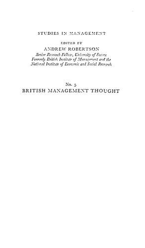 British management thought: a critical analysis