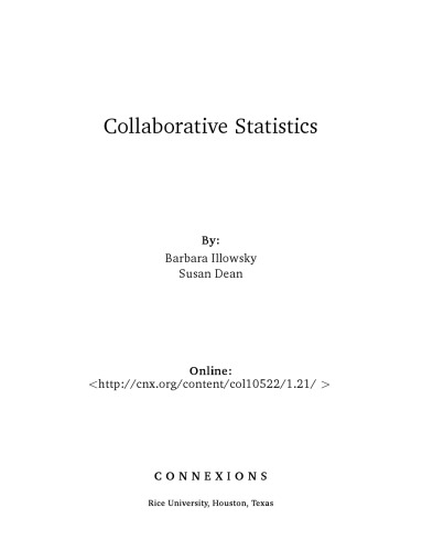 Collaborative Statistics
