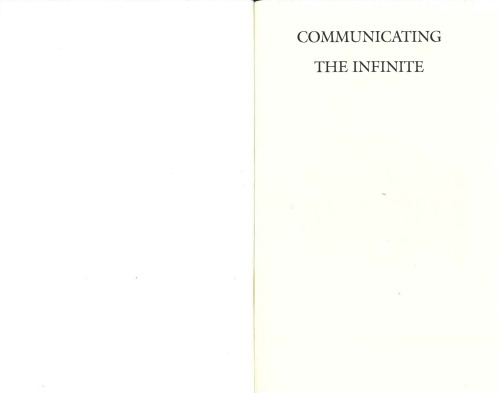 Communicating the Infinite: The Emergence of the Habad School