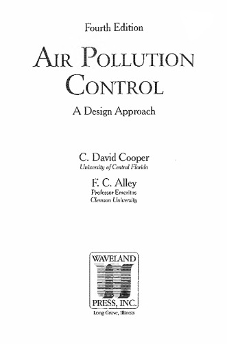 Air Pollution Control: A Design Approach