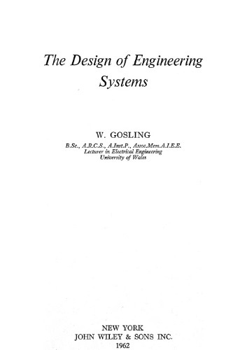 The design of engineering systems