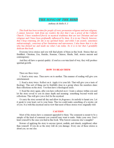 The Song of the Bird