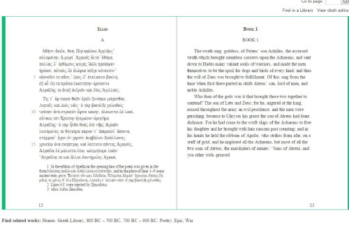 Homer: The Iliad: Volume I-II