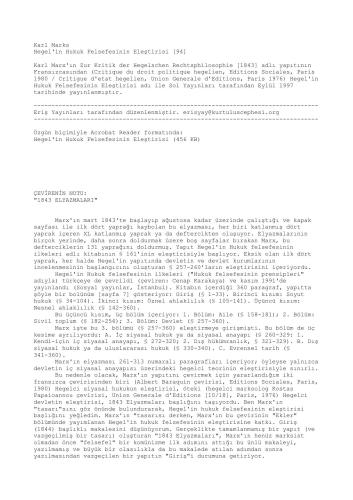 Karl Marks - Hegel__039;in Hukuk Felsefesinin Ele.epub