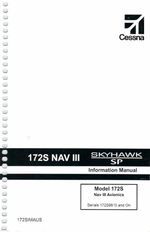 Cessna-172SNAVIII SkyhawkSP Information manual