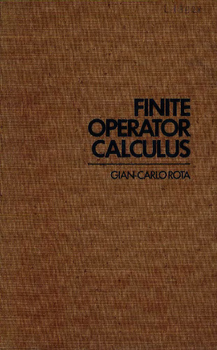 Finite Operator Calculus