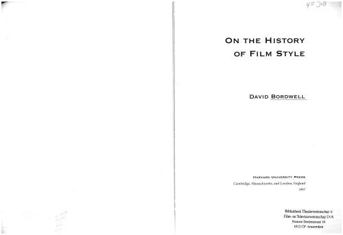 On the History of Film Style