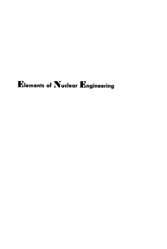 Elements of nuclear engineering