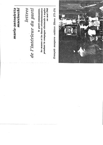 Lettres de l’intérieur du parti