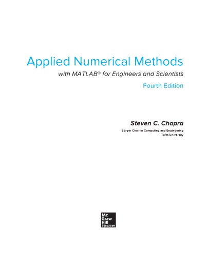 Applied Numerical Methods with MatLab
