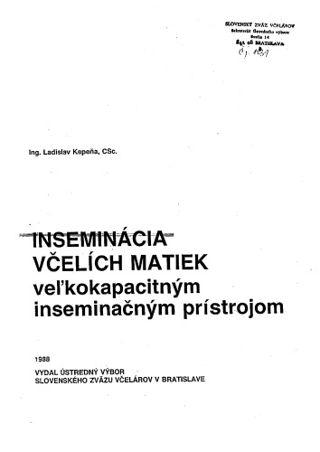 Inseminácia včelích matiek