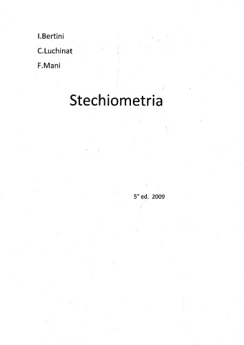 Stechiometria: un avvio allo studio della chimica