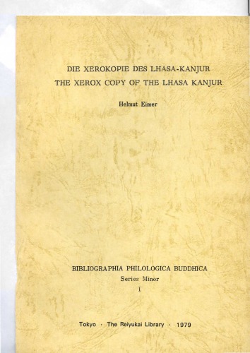 Xerokopie des Lhasa-Kanjur
