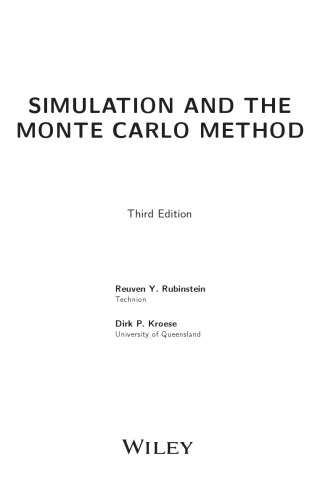 Simulation and the Monte Carlo Method