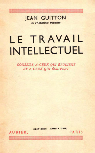 Le travail intellectuel