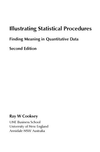 Illustrating Statistical Procedures. Finding Meaning in Quantitative Data