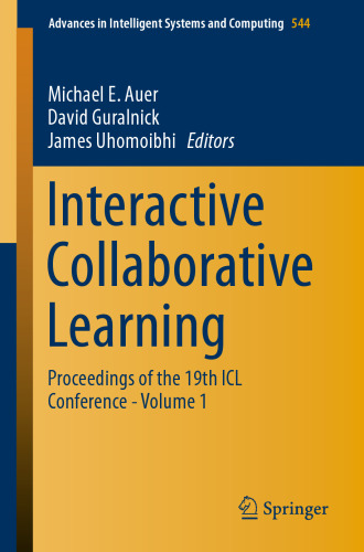 Interactive Collaborative Learning: Proceedings of the 19th ICL Conference - Volume 1