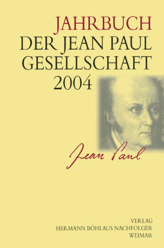 Jahrbuch der Jean-Paul-Gesellschaft