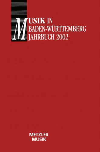 Musik in Baden-Württemberg: Jahrbuch 2002 / Band 9