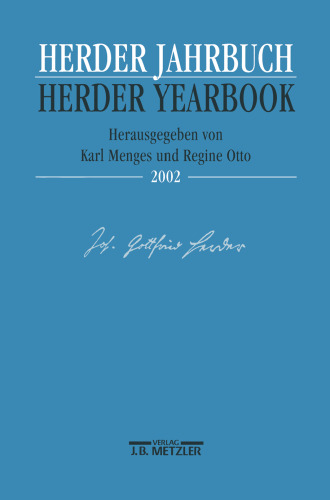 Herder Jahrbuch Herder Yearbook VI/2002: Studien zum 18. Jahrhundert