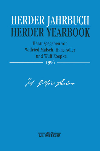 Herder Jahrbuch Herder Yearbook 1996