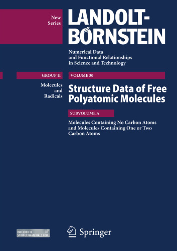 Molecules Containing No Carbon Atoms and Molecules Containing One or Two Carbon Atoms