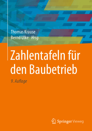 Zahlentafeln für den Baubetrieb