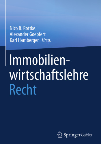 Immobilienwirtschaftslehre – Recht