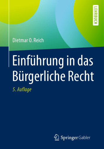 Einführung in das Bürgerliche Recht