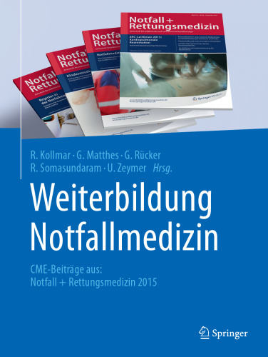Weiterbildung Notfallmedizin: CME-Beiträge aus: Notfall + Rettungsmedizin 2015