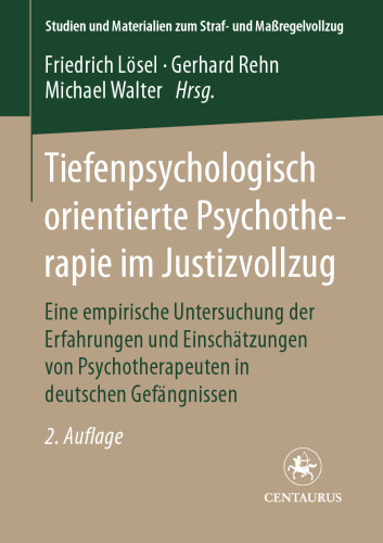 Tiefenpsychologisch orientierte Psychotherapie im Justizvollzug: Eine empirische Untersuchung der Erfahrungen und Einschätzungen von Psychotherapeuten in deutschen Gefängnissen