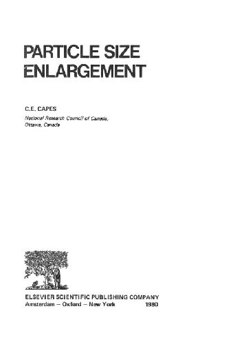 Particle size enlargement