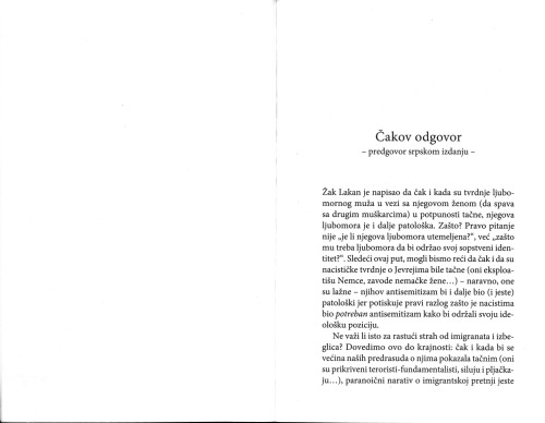 Protiv dvostruke ucene: predgovor srpskom izdanju