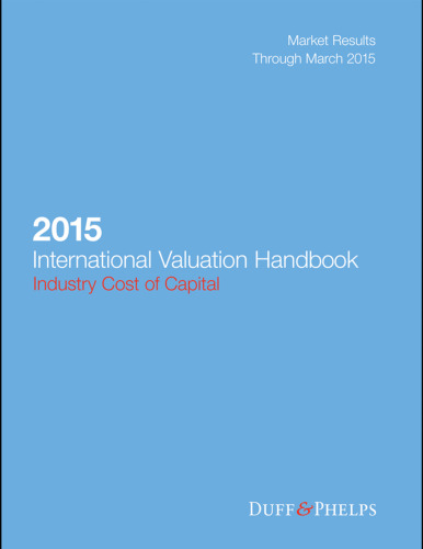 2015 international valuation handbook: industry cost of capital