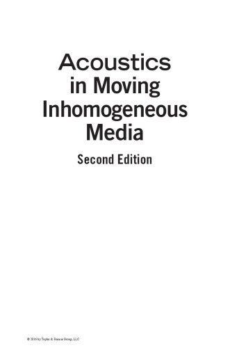 Acoustics in moving inhomogeneous media