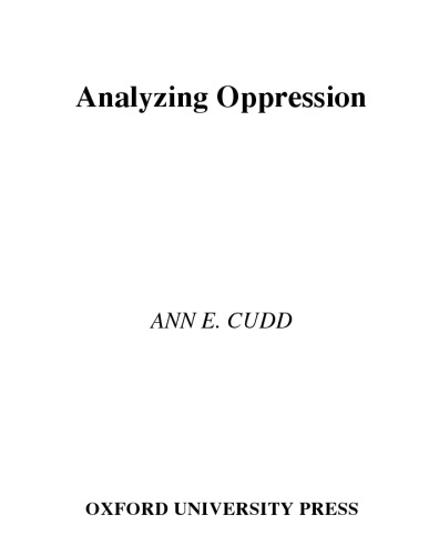 Analyzing oppression