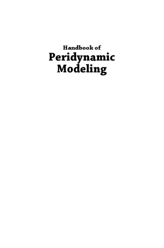 Handbook of peridynamic modeling