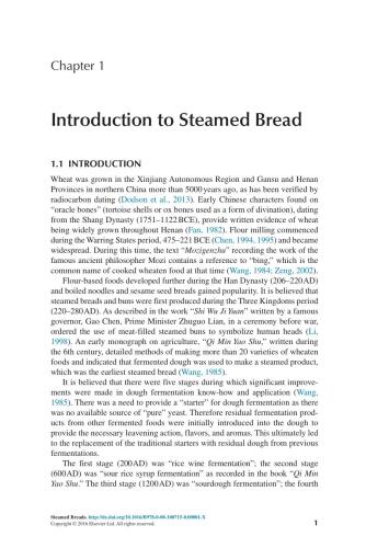 Steamed Breads: Ingredients, Processing and Quality